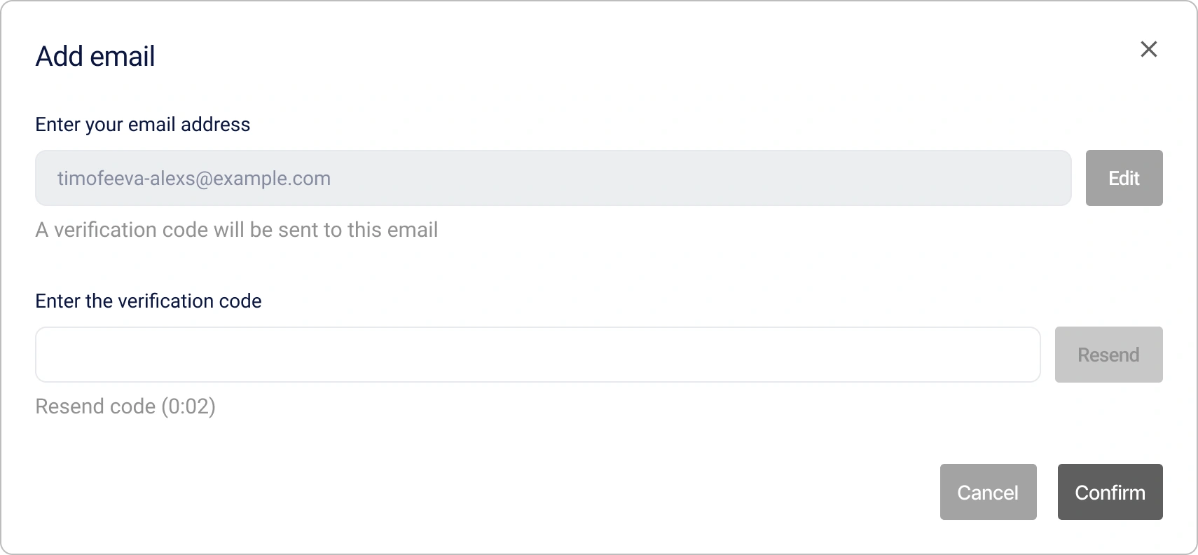 Editing email in the Encvoy ID personal profile