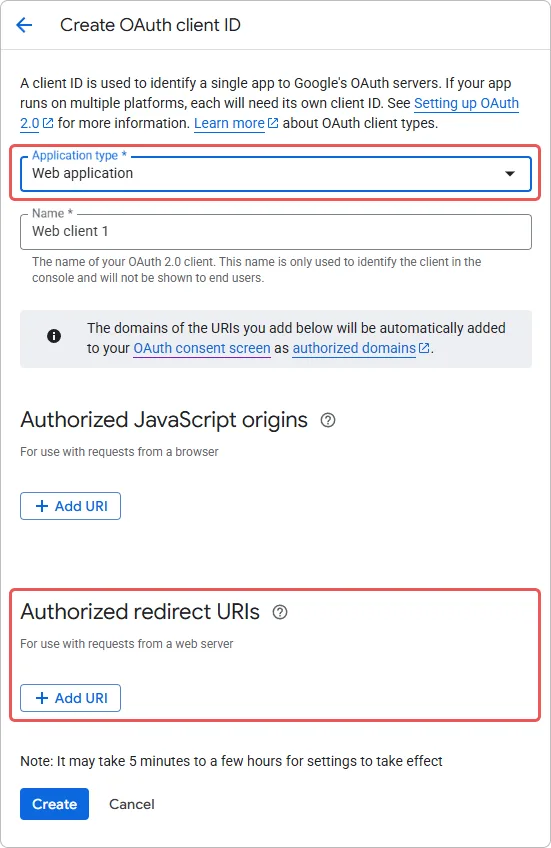Configuración del método de inicio de sesión OAuth de Google en la consola de desarrolladores del servicio