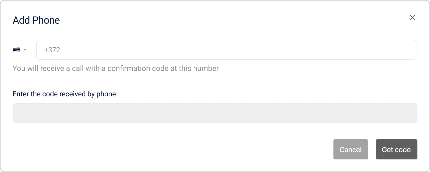 Edición de número de teléfono en el perfil personal de Encvoy ID