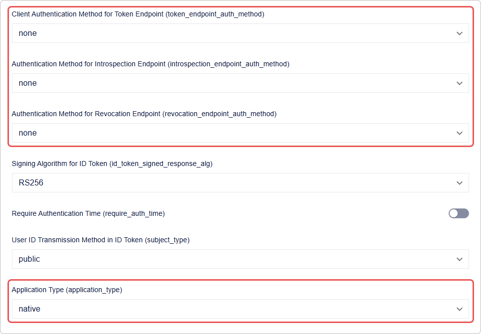 Création d'une application OAuth native dans Encvoy ID
