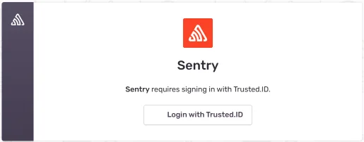 Widget Login Sentry