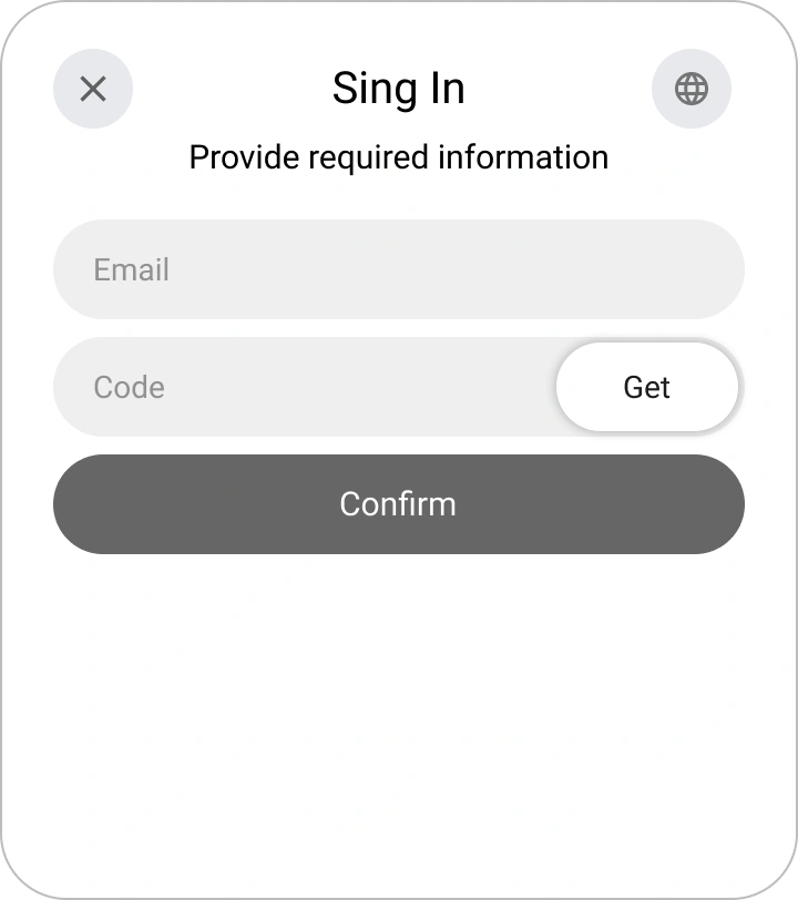 Aggiunta di un indirizzo email nel widget Encvoy ID